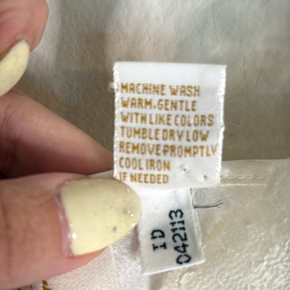 Vintage Victoria’s Secret Gold Label White Cream Lace Tank Size Medium Bridal - Picture 4 of 5